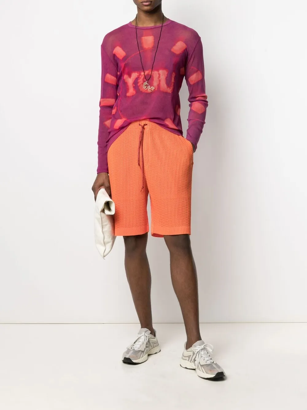 фото Homme plissé issey miyake спортивные шорты с кулиской