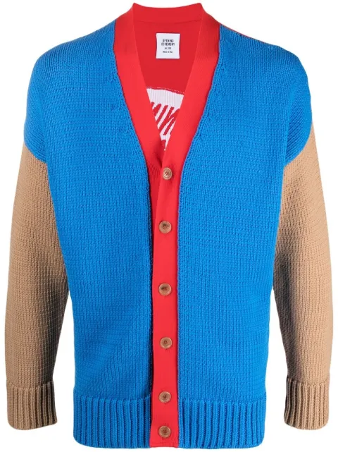 Opening Ceremony colour-block logo cardigan