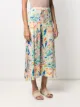 Pleats Please Issey Miyake abstract-print cropped trousers