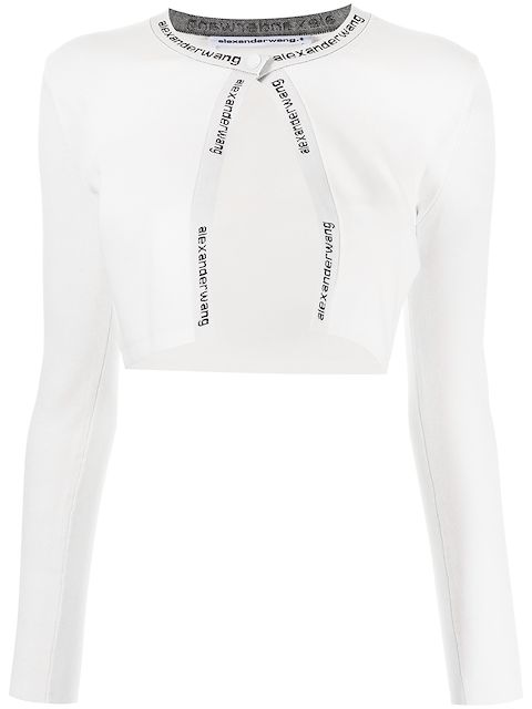 Alexander Wang logo-trimmed cardigan