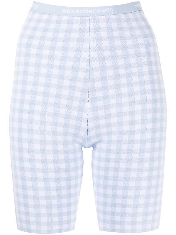 gingham bike shorts