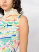 Pleats Please Issey Miyake pleat colour-block top