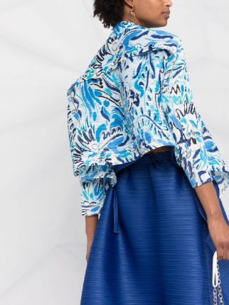 pleat print jacket展示图