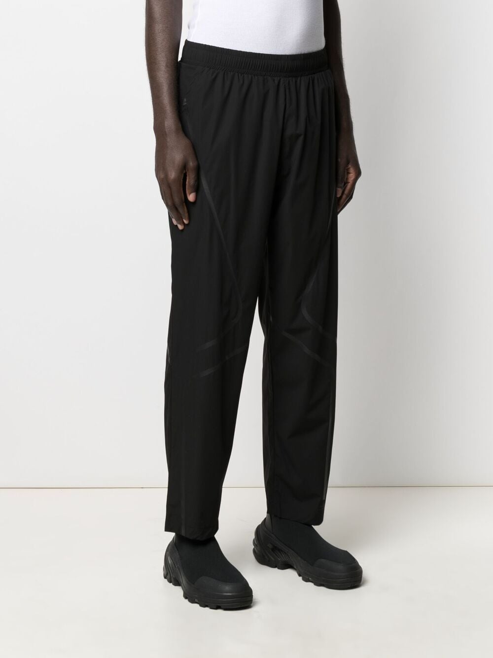 Shop A-cold-wall* Straight-leg Tracksuit Bottoms In Black