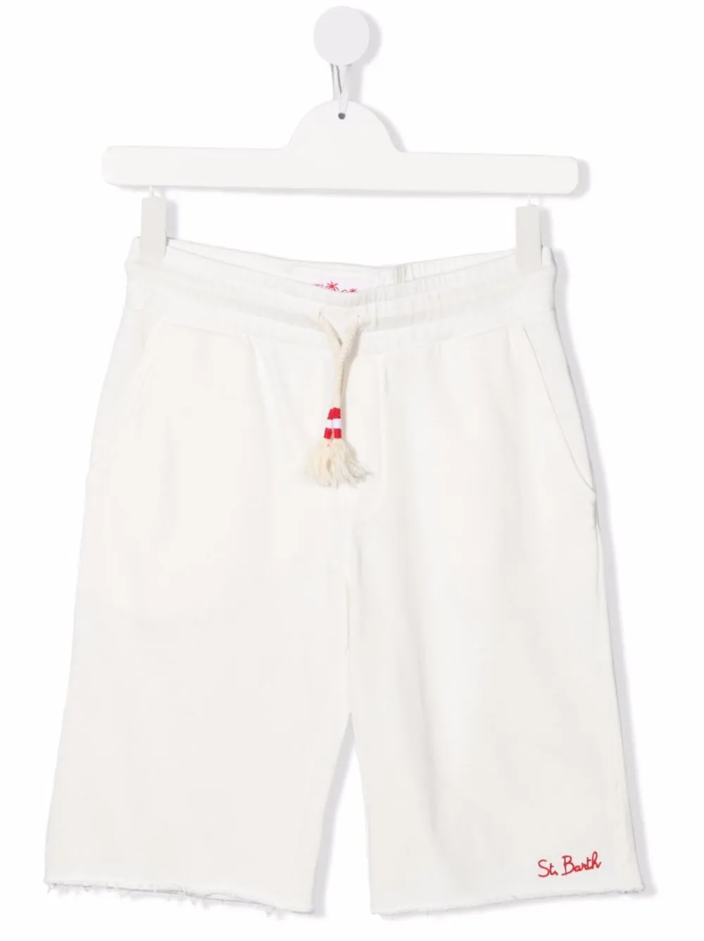 Mc2 Saint Barth Kids шорты с кулиской и вышитым логотипом