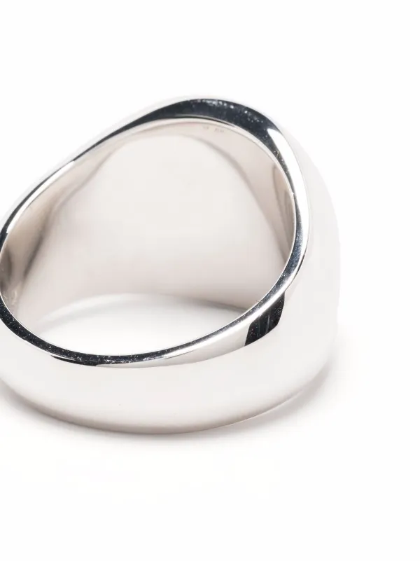 Tom Wood Oval onyx-stone Silver Ring - Farfetch