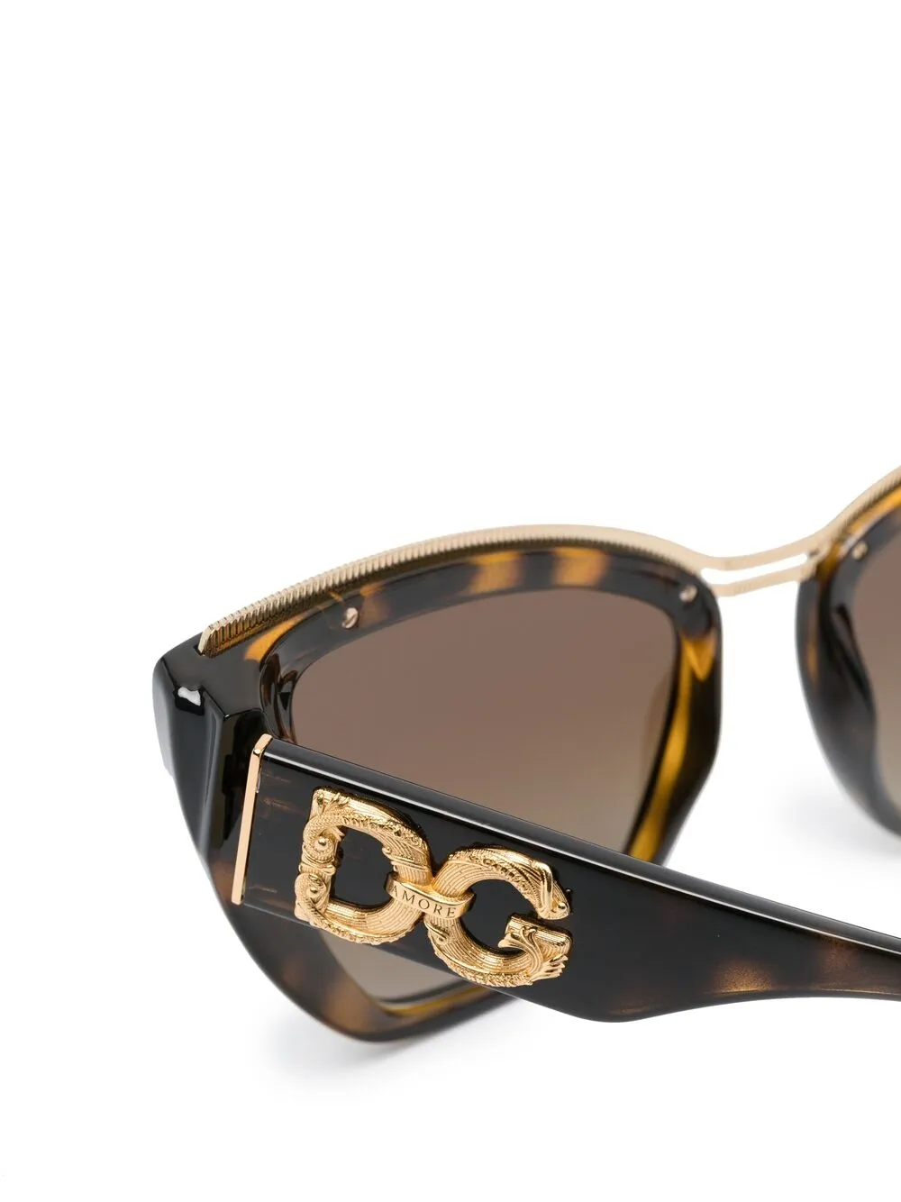 фото Dolce & gabbana eyewear солнцезащитные очки в оправе 'кошачий глаз'