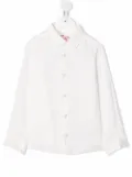 MC2 Saint Barth Kids linen long-sleeve shirt - White