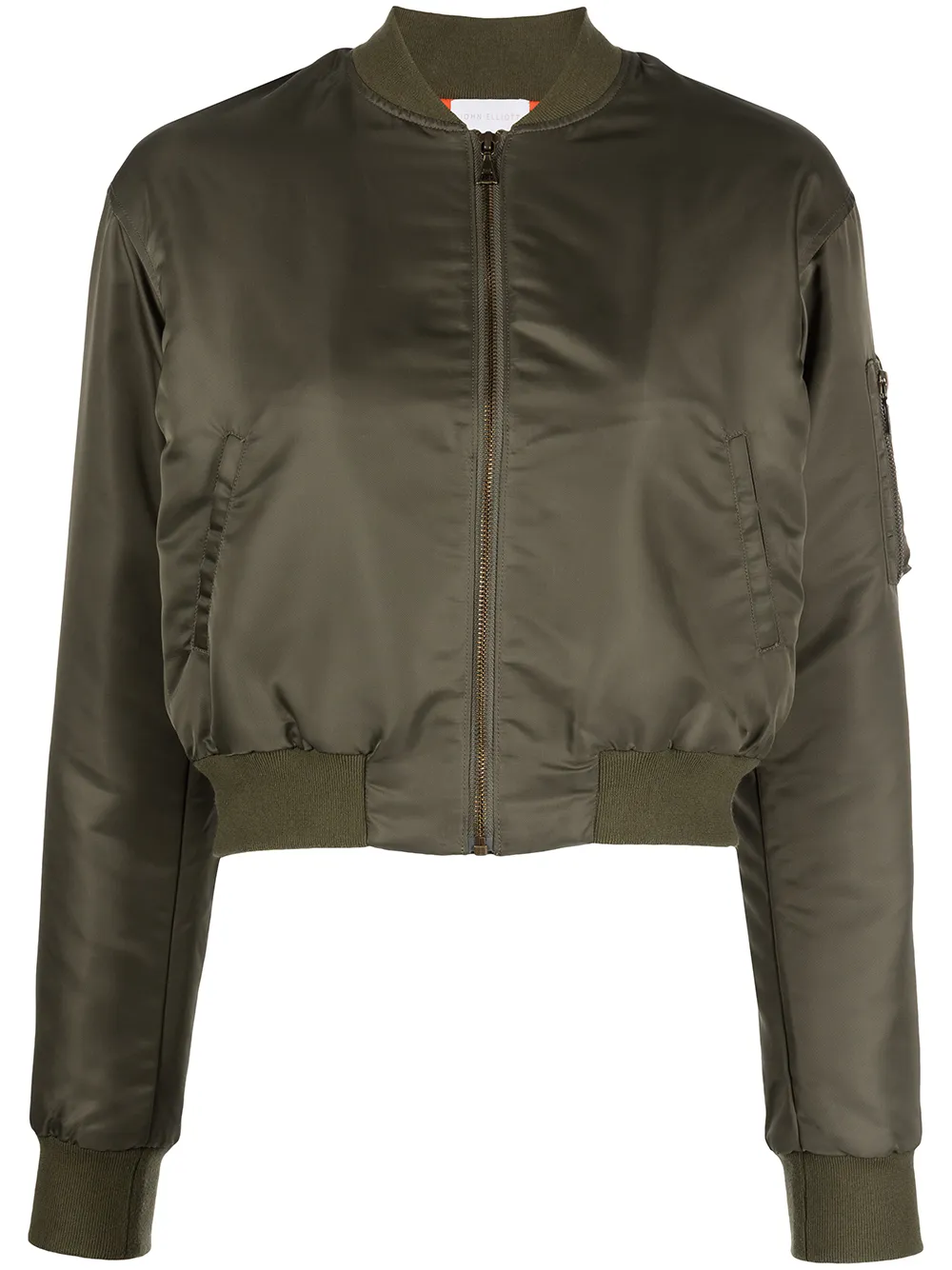 Hunter cropped bomber jacket