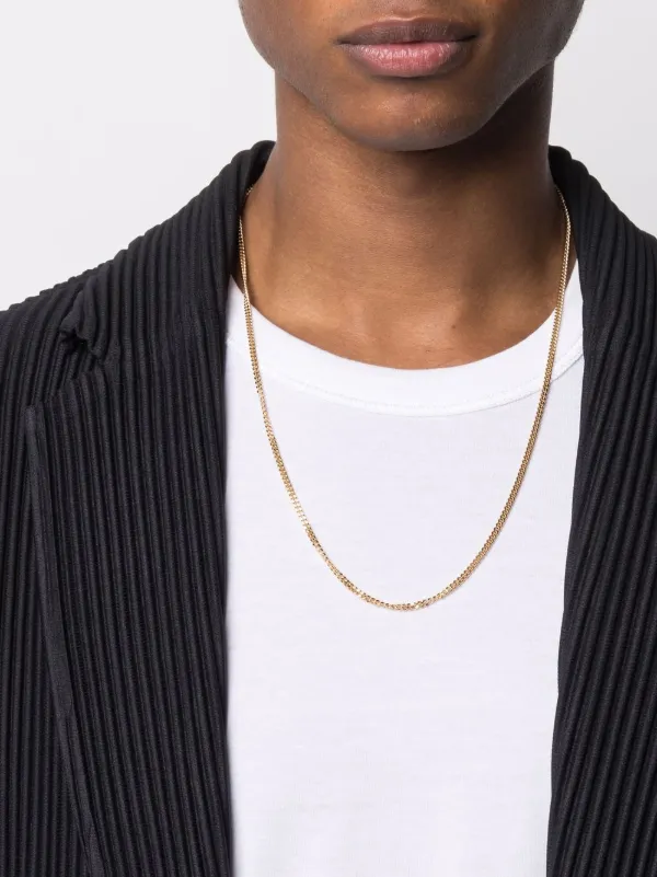 TOMWOOD curb chain M gold chain neckless-