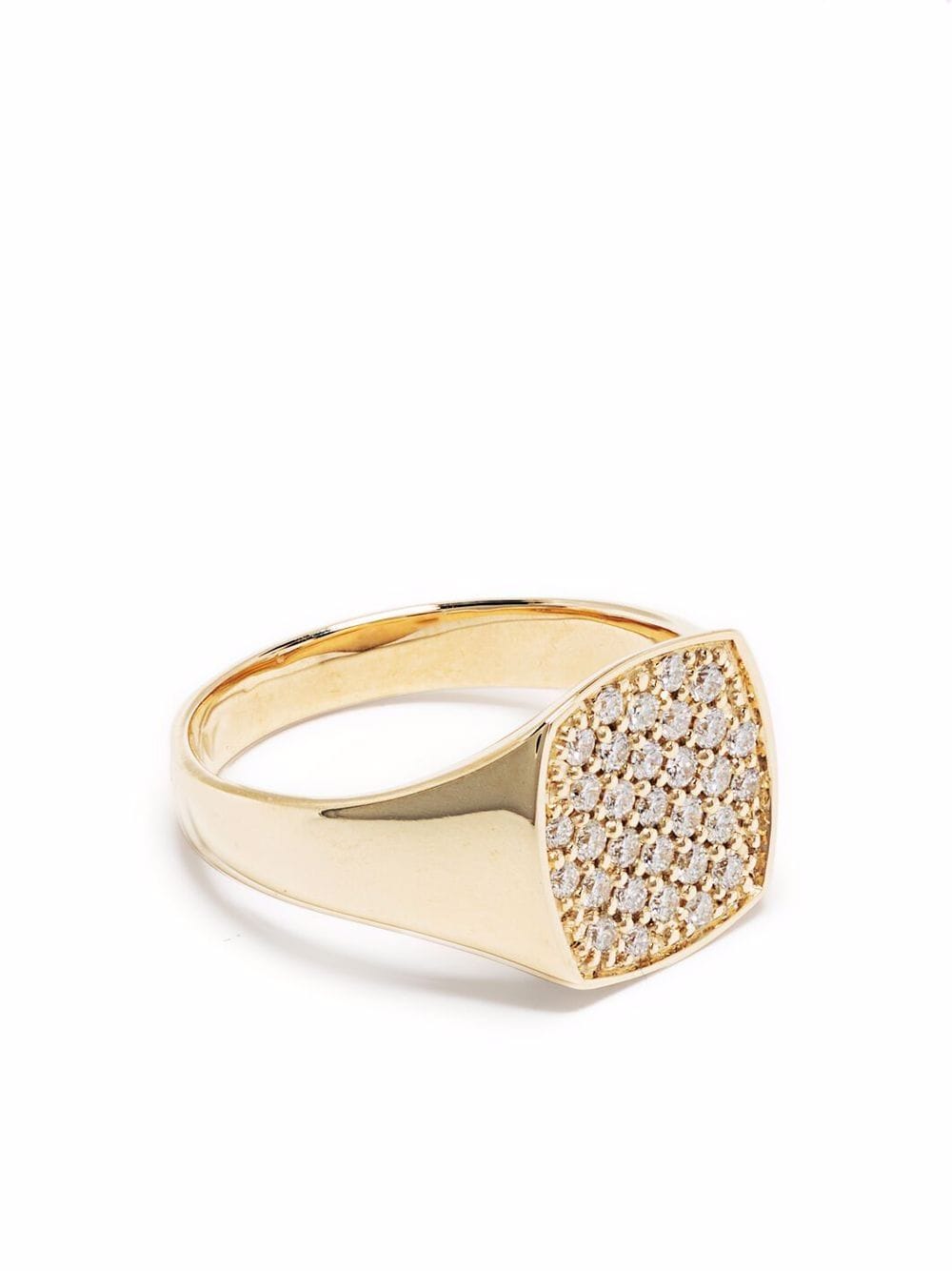 фото Tom wood кольцо из желтого золота с бриллиантом