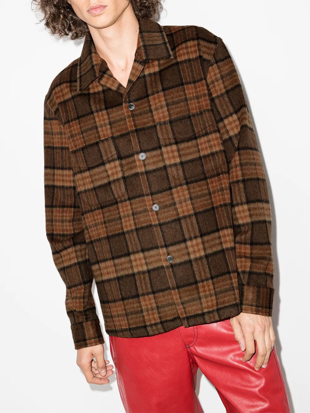 Image 2 of Our Legacy Heusen check-pattern shirt