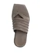 Rick Owens ribbed thong suede sandals