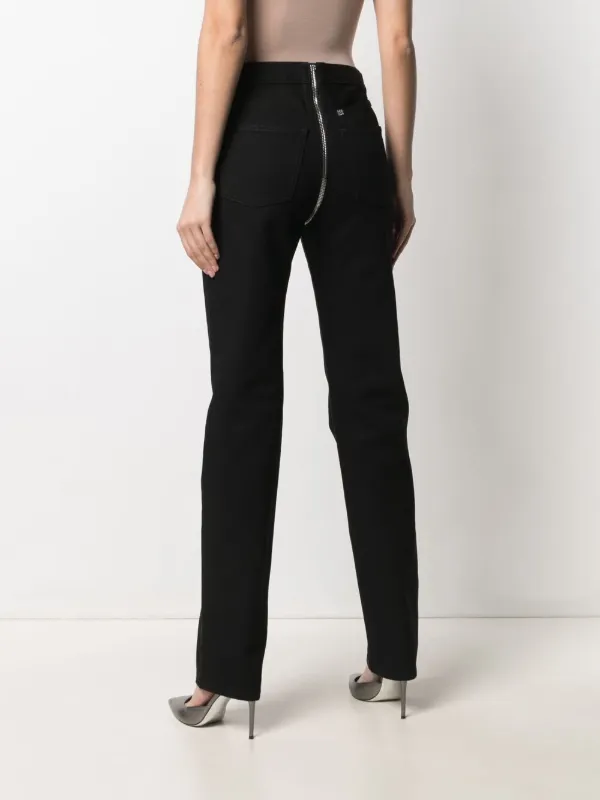 Givenchy Slim Cut zip-detail Jeans | Black | FARFETCH JO Givenchy Slim Cut zip-detail Jeans | Black | FARFETCH JO