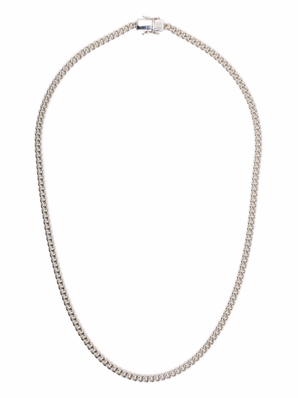 фото Tom wood цепочка на шею rounded curb chain из серебра