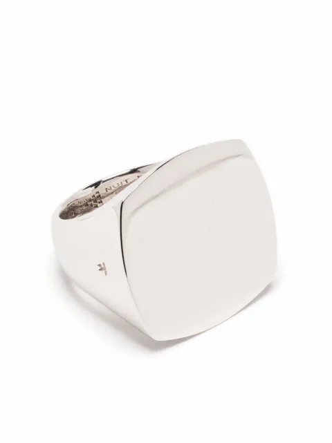 Tom Wood Clean Cushion sterling silver ring 