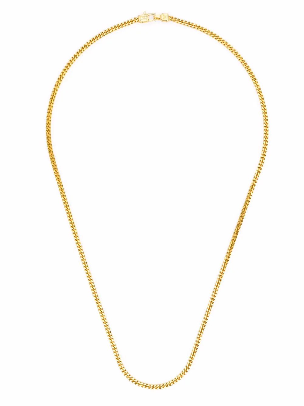 

Tom Wood collar de cadena con motivo M en plata de ley bañada en oro - Dorado