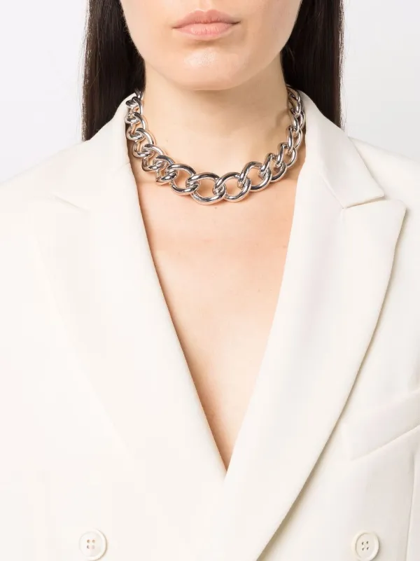 ★エレガントなデザイン【Tom Wood】Liz Necklace Silver Tom Wood Liz Chain Necklace | Silver | FARFETCH NZ