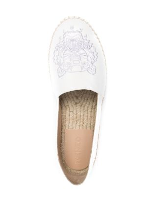 embroidered-logo raffia-sole espadrilles展示图