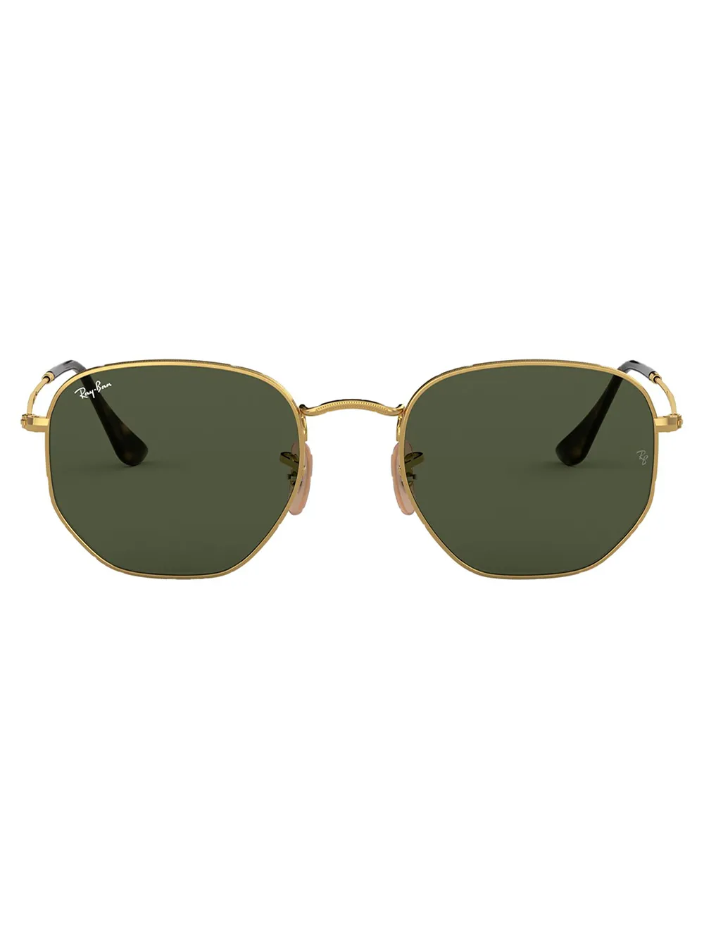 Ray-Ban RB3548NL zonnebril met zeshoekig montuur Goud