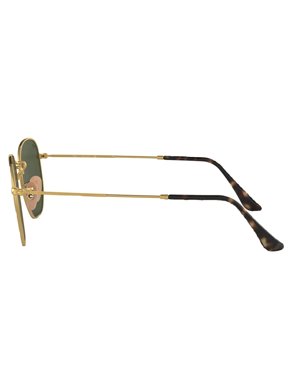 Ray-Ban RB3548NL zonnebril met zeshoekig montuur Goud