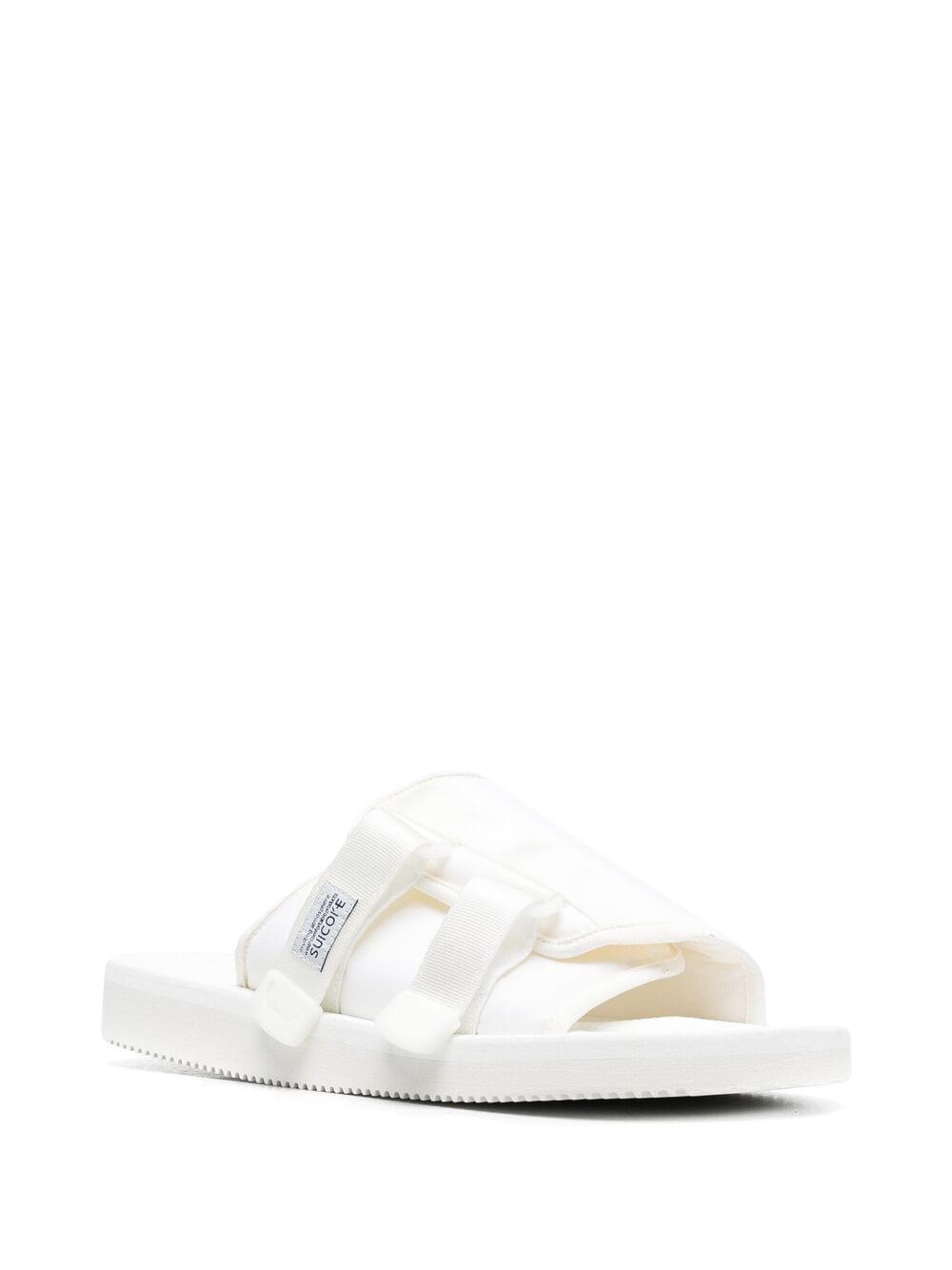 Shop Suicoke Side Touch-strap Sandals In White