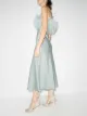 16Arlington Jinshi feather-trim strapless dress