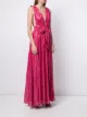 Rebecca Vallance Valencia Abendkleid mit Metallic-Print