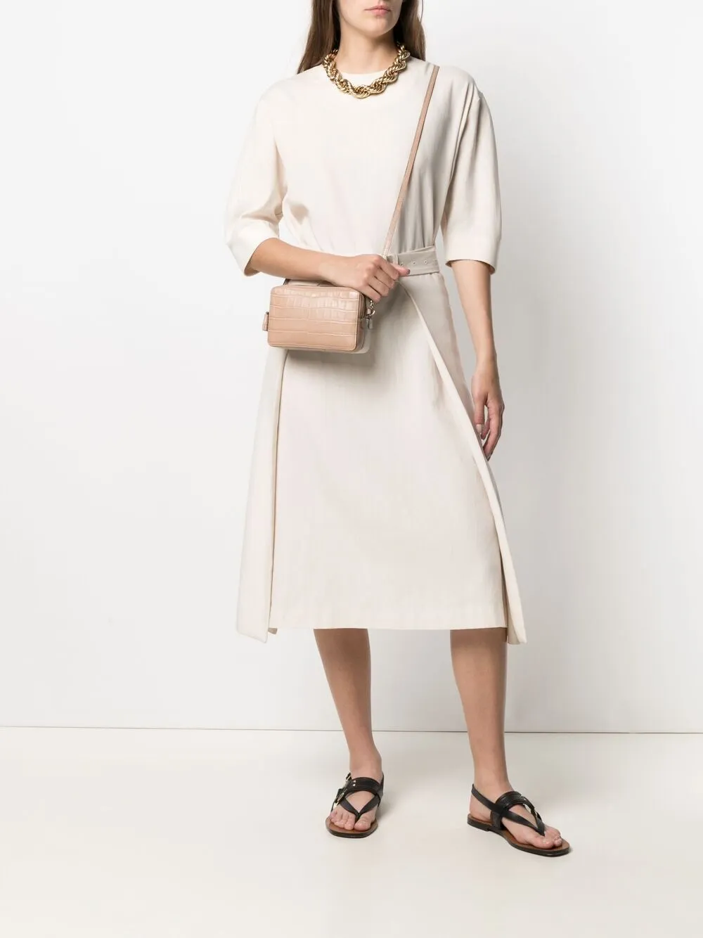 Image 2 of Anya Hindmarch croco-embossed clutch bag