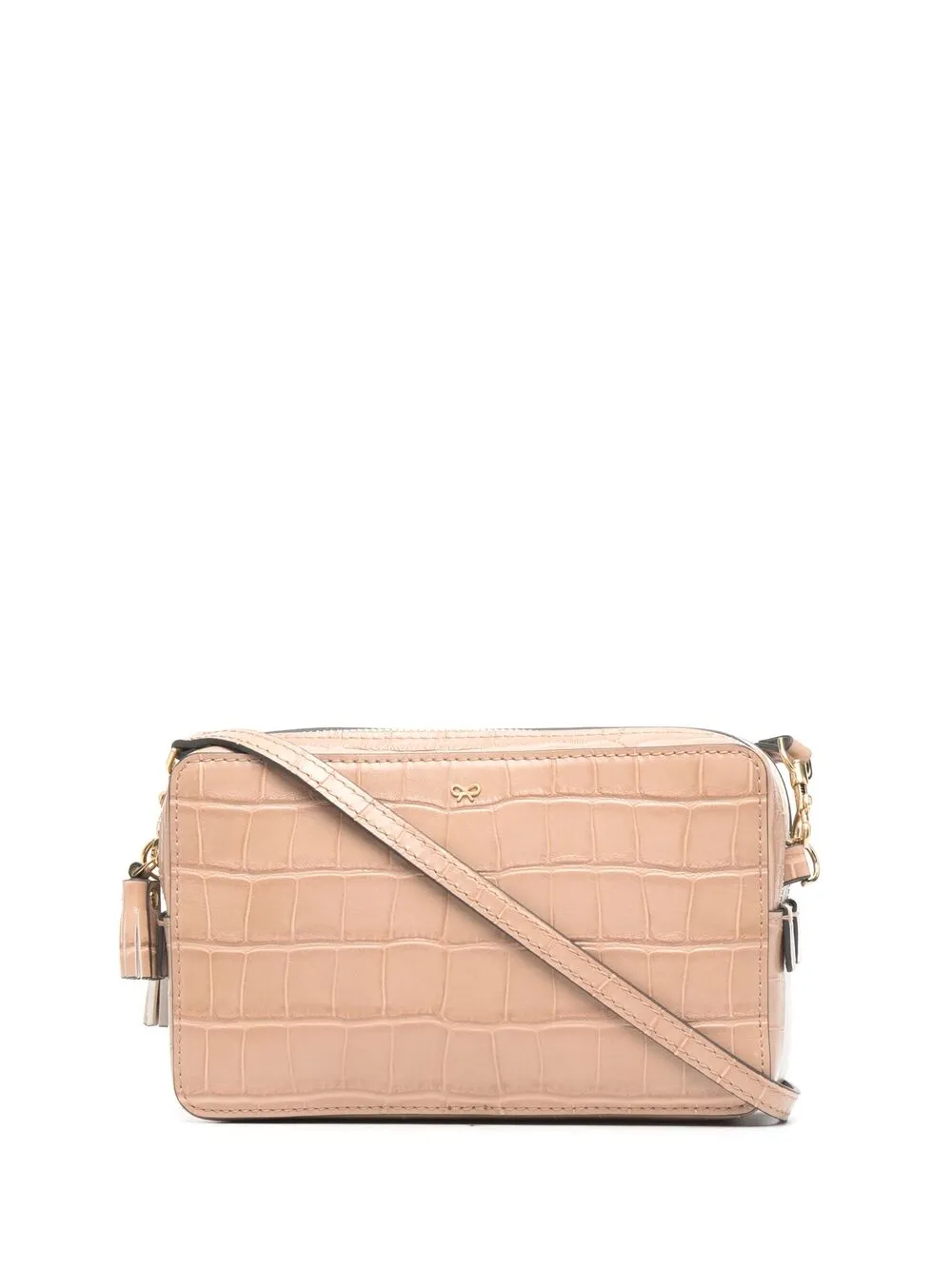 Image 1 of Anya Hindmarch croco-embossed clutch bag
