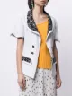 Chanel Pre-Owned Camélia motif short-sleeved jacket