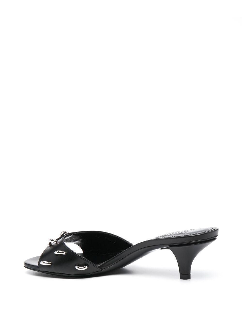 Shop Givenchy Studded Rings Open-toe Mules In Schwarz