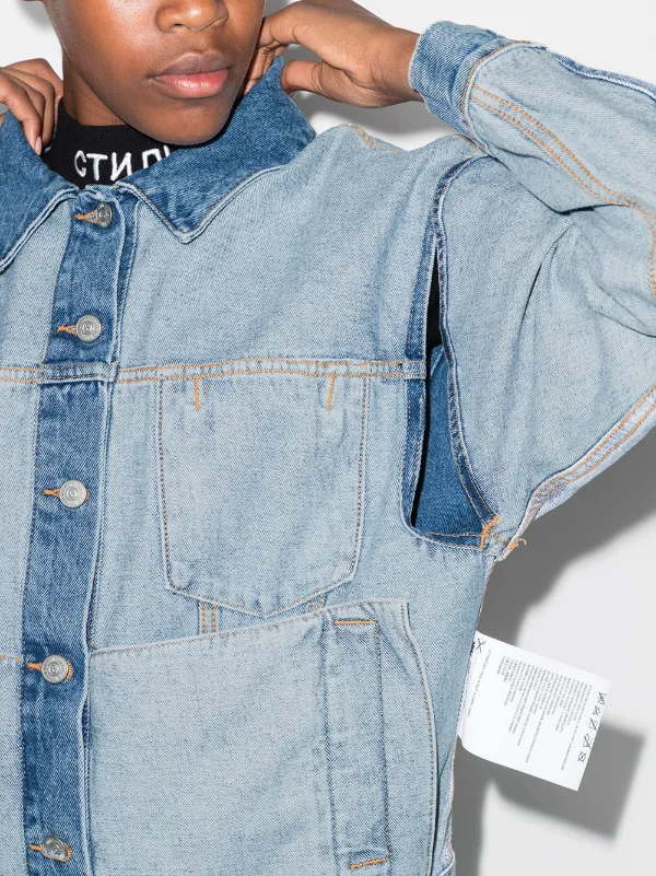 mm6 oversized denim jacket