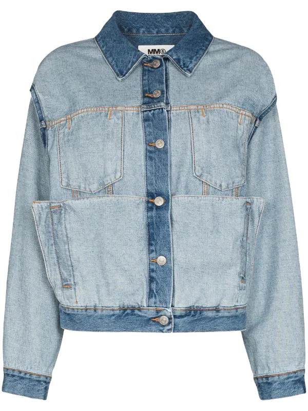mm6 oversized denim jacket