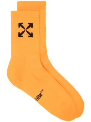 off white socks orange