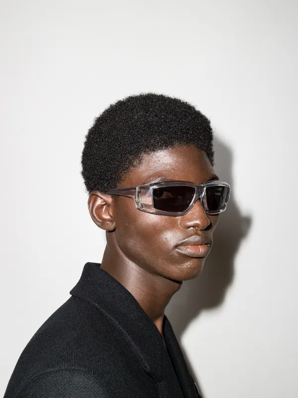 Rick Owens Rectangular Frame Sunglasses - Farfetch