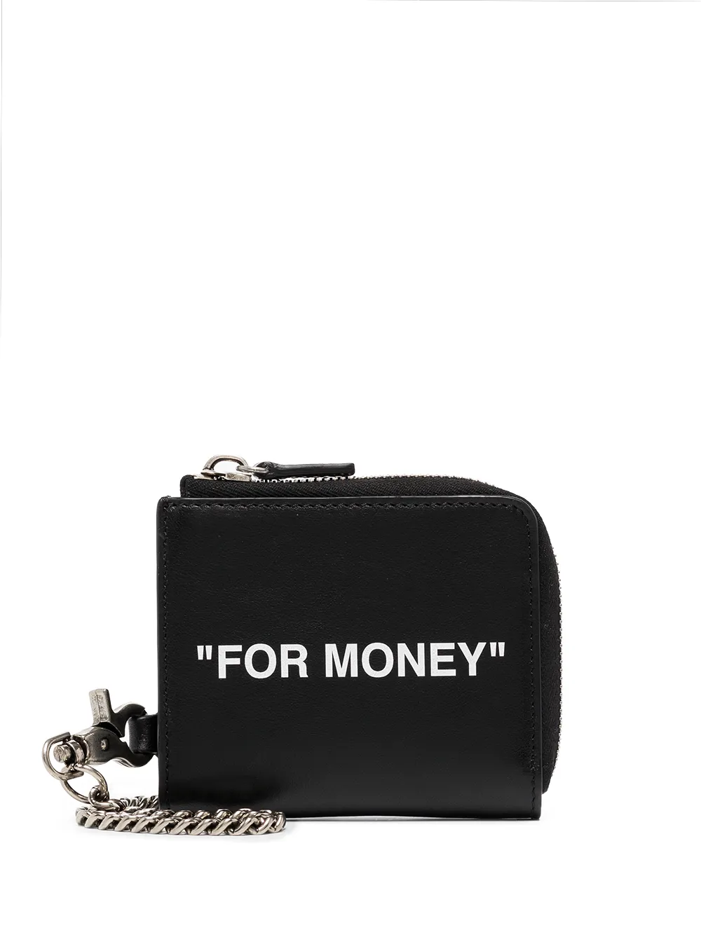 Off-White quote-print compact wallet