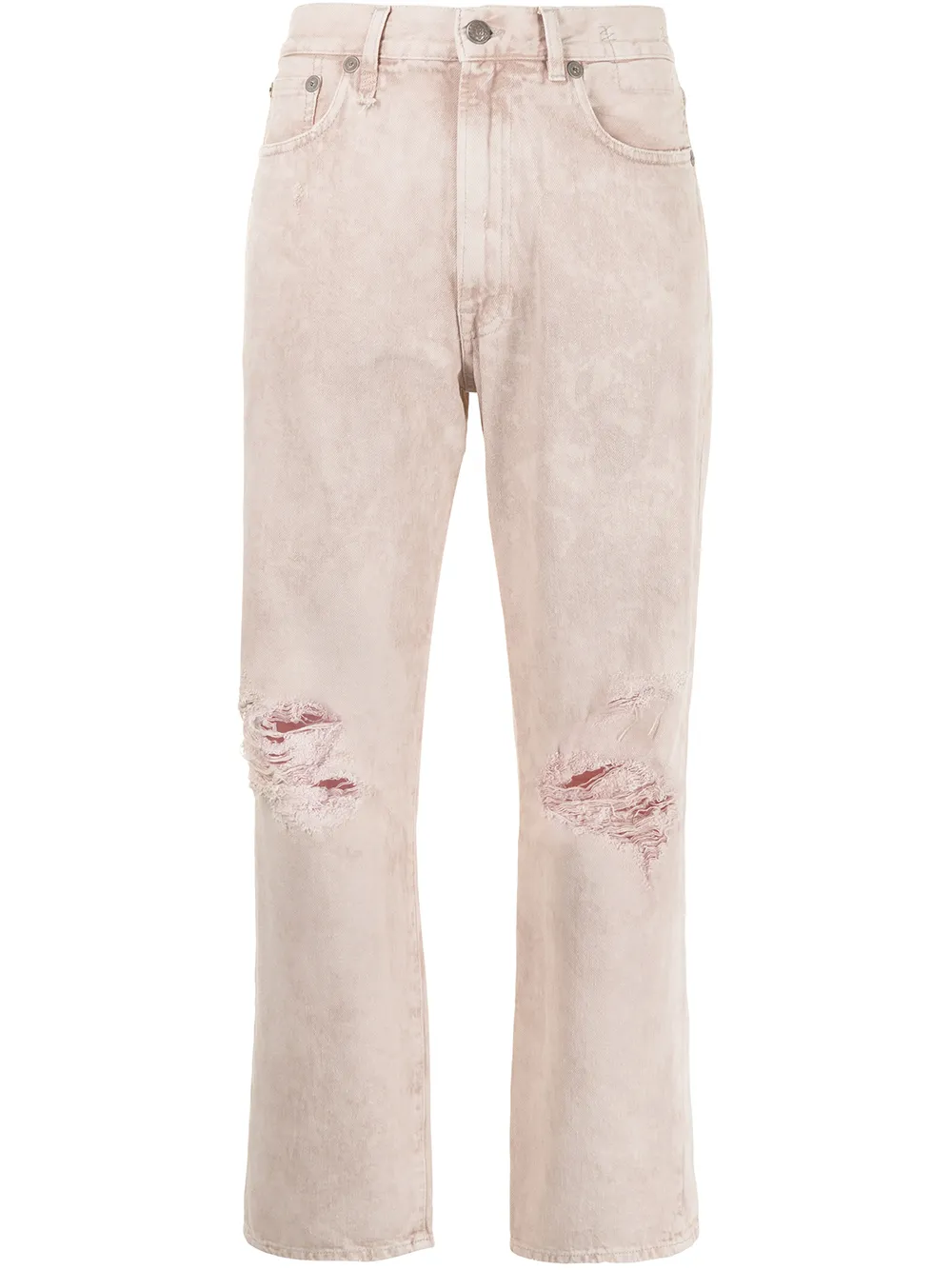 

R13 jeans rectos - Rosado