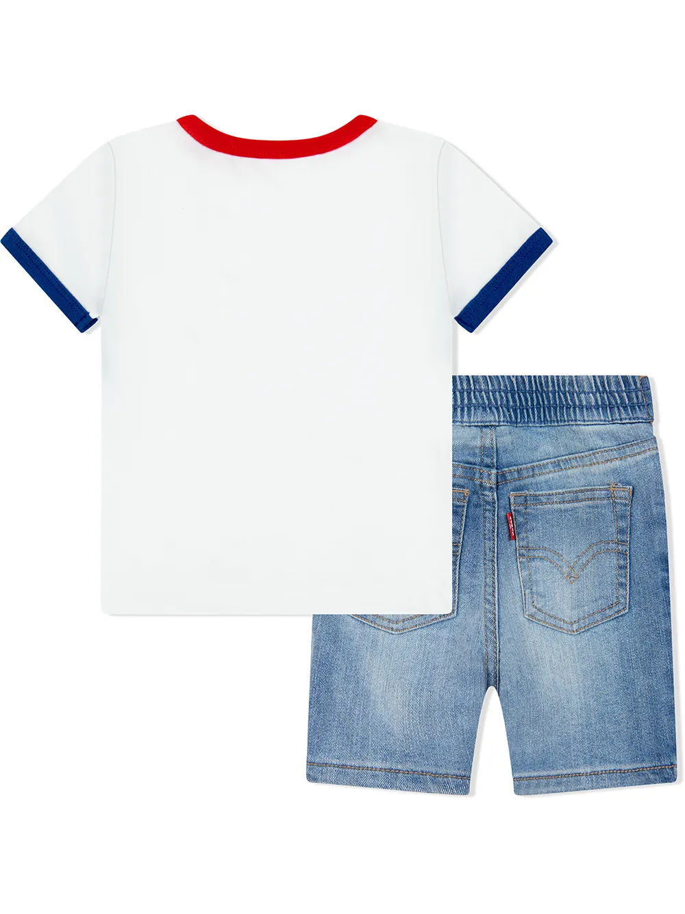 фото Levi's kids комплект из джинсов и футболки с логотипом