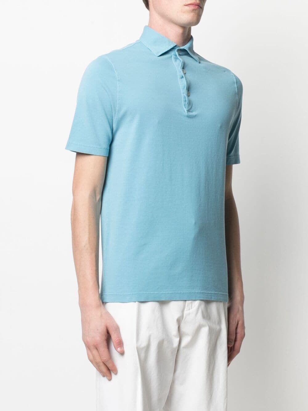 Shop Dell'oglio Short-sleeved Polo Shirt In Blue
