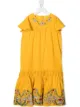 Image 1 of SONIA RYKIEL ENFANT embroidered floral print-hem dress