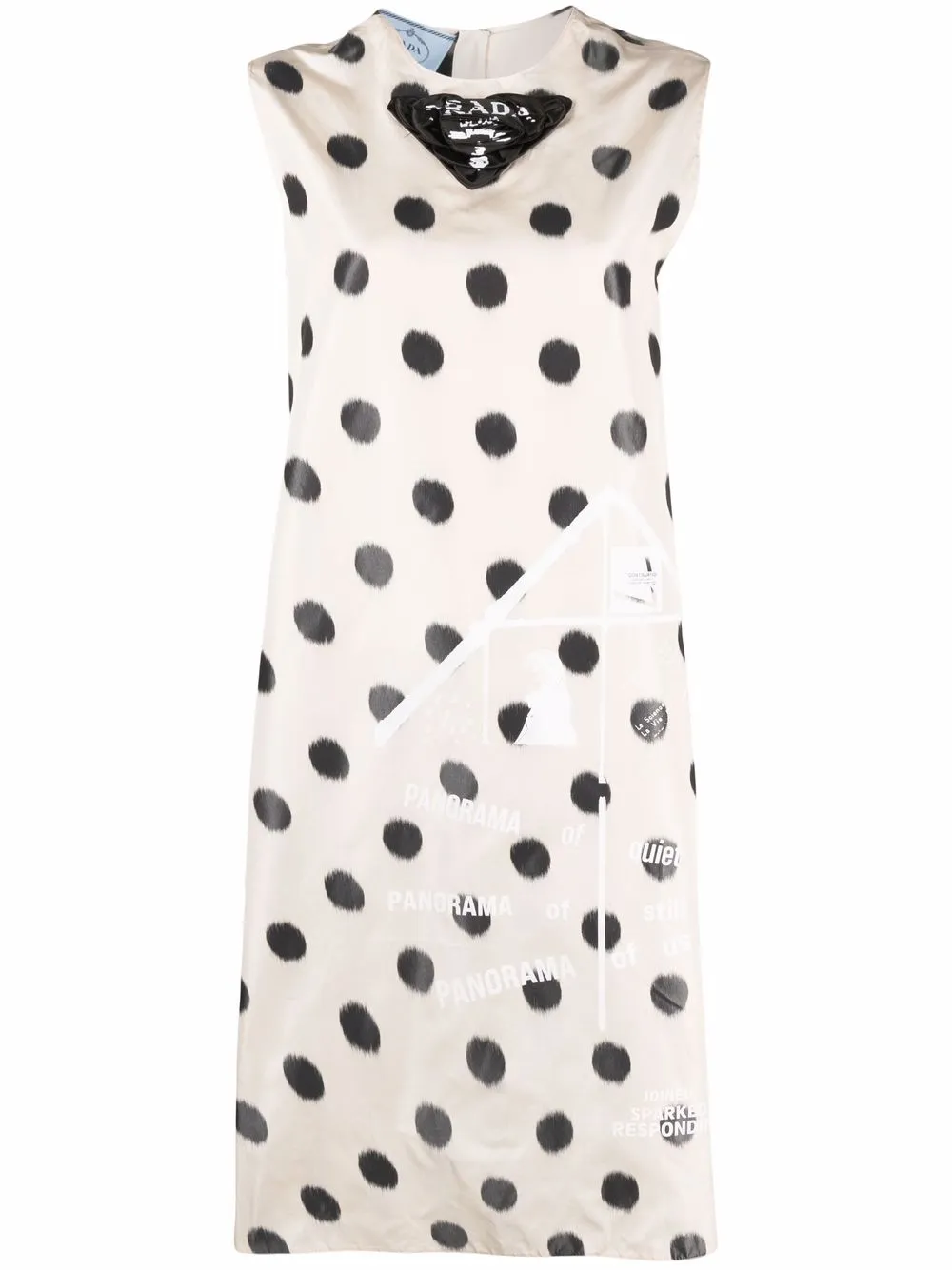 Image 1 sur Prada robe évasée à pois