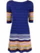 Image 1 of Missoni striped-knit shift dress