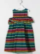 Image 2 of SONIA RYKIEL ENFANT striped cold-shoulder dress