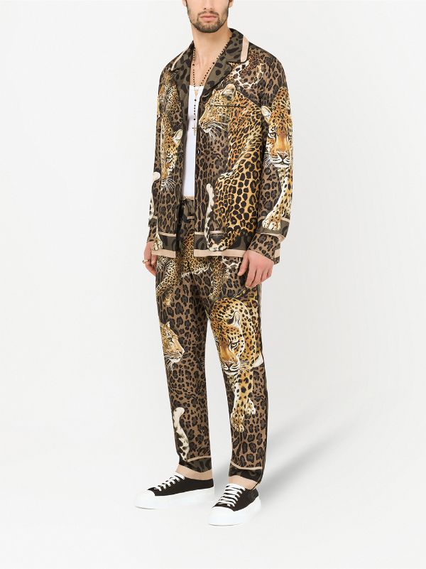 leopard print tracksuit men