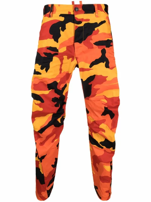 Pantalón punto estampado militar