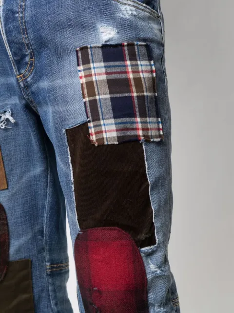 Dsquared2 patchwork-detail Cropped 