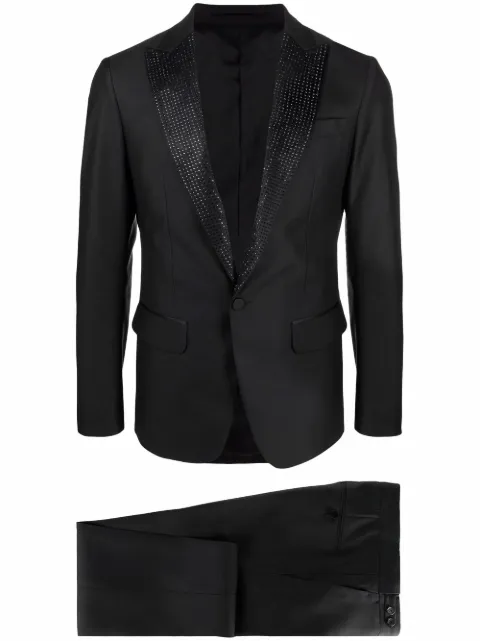 DSQUARED2 crystal-embellished single-breasted suit