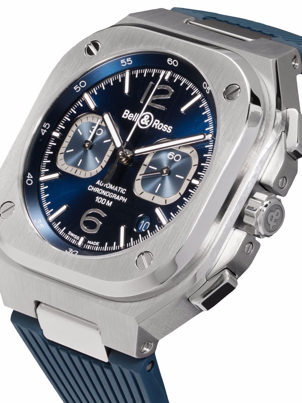 фото Bell & ross наручные часы br 05 chrono blue steel 42 мм