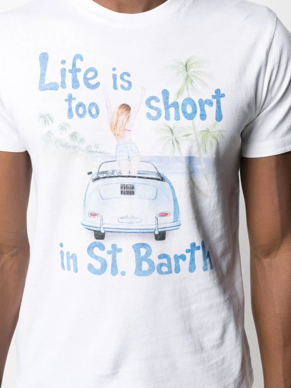 фото Mc2 saint barth футболка с графичным принтом
